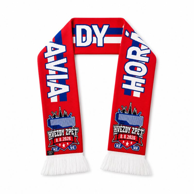 Fan šála Třebíč 26-27 Hvězdy zpět 8.8.